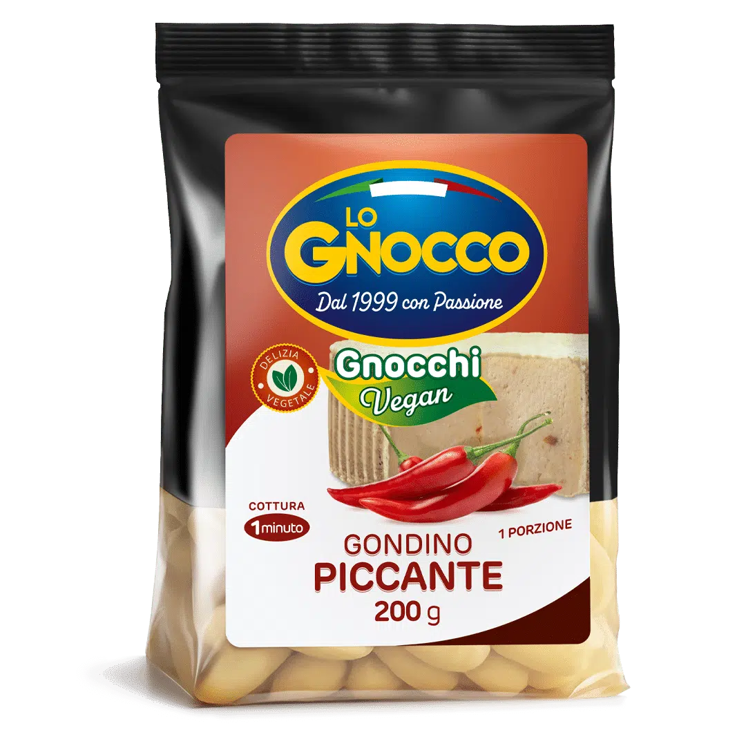 Vegan Gnocchi with spicy gondino