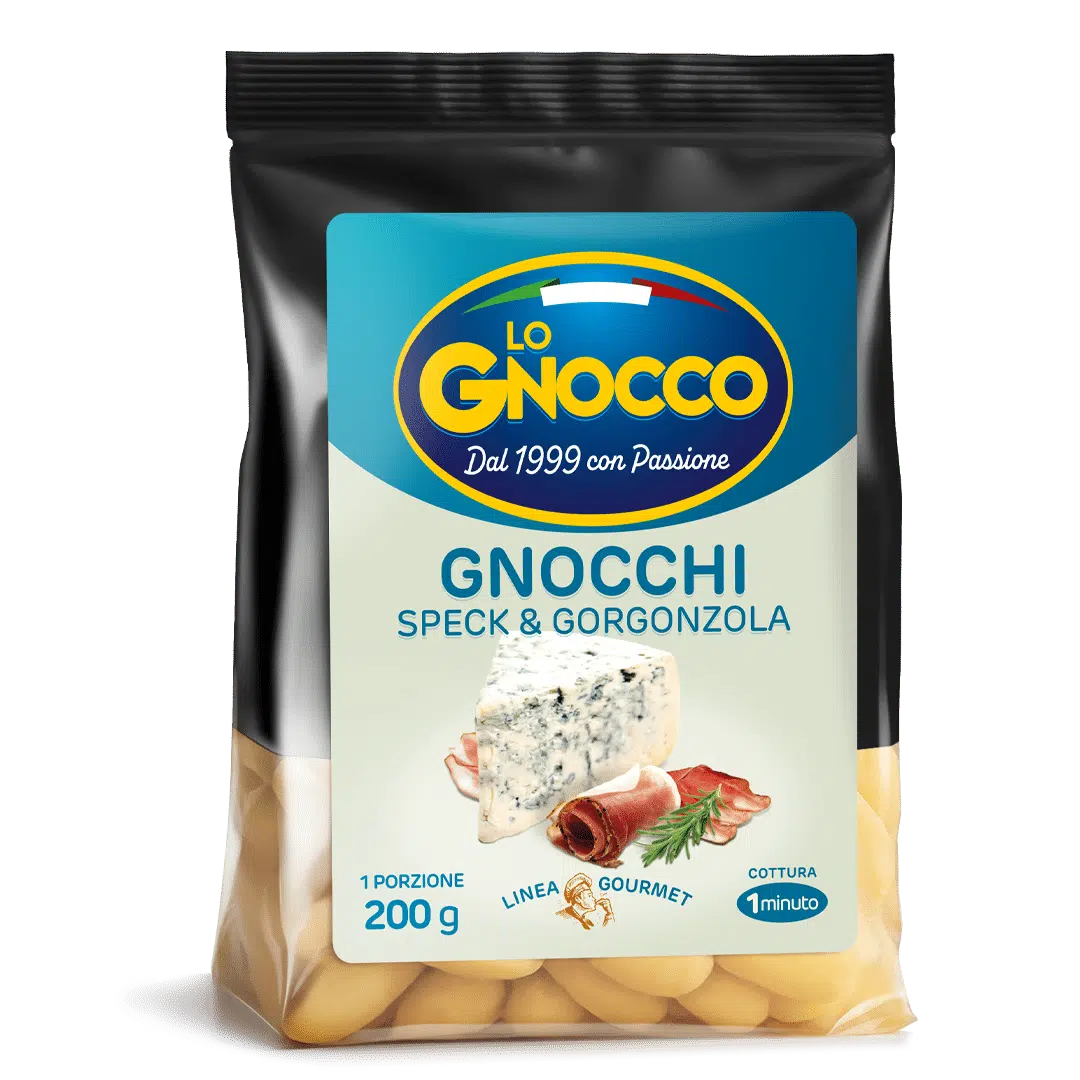 Gnocchi gourmet speck and Gorgonzola cheese