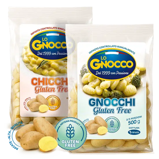 confezioni di gnocchi senza glutine
