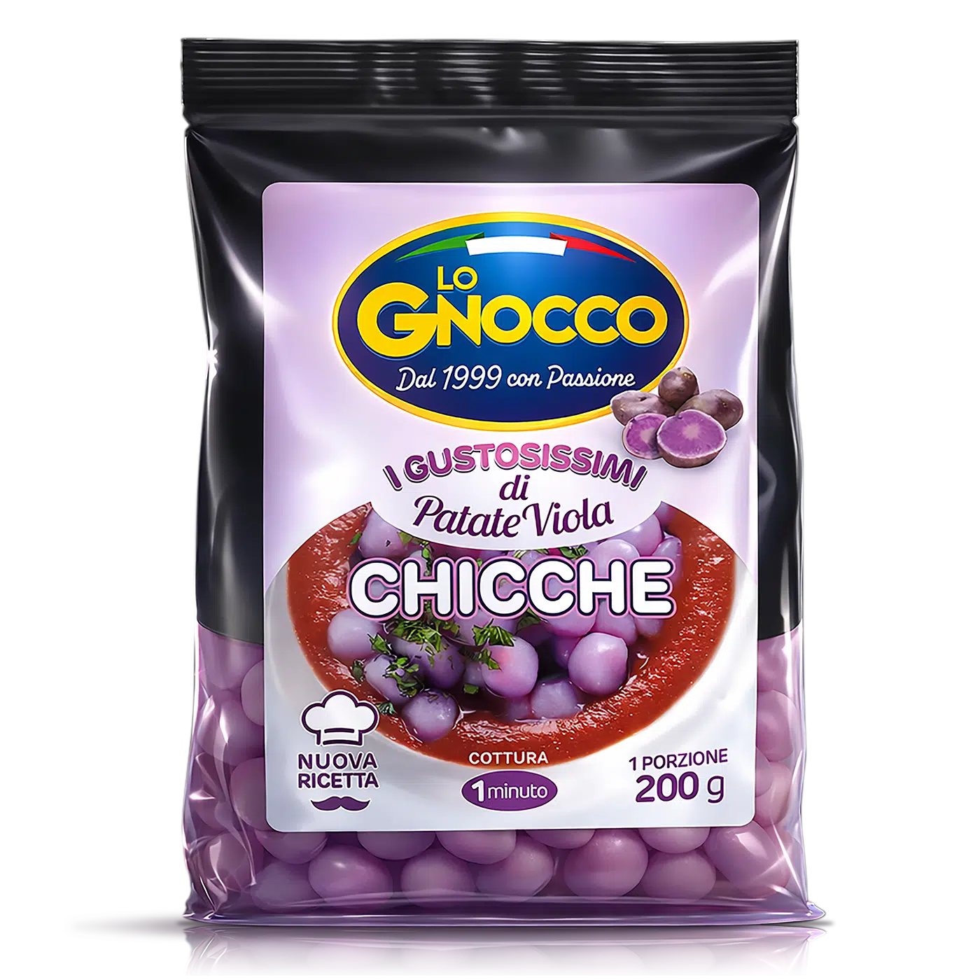 Chicche di patate viola